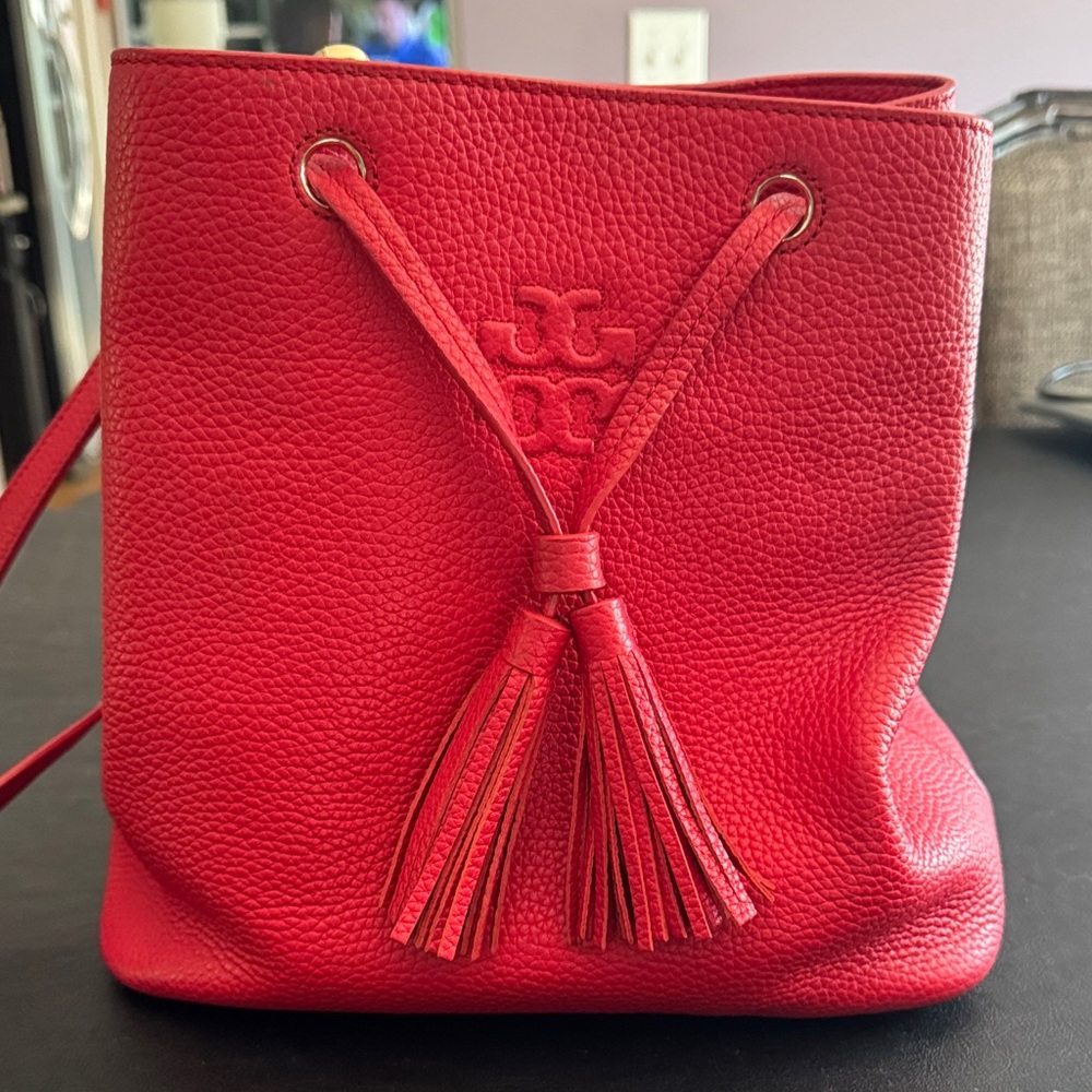Tory Burch Scarlet Leather Shoulder Bag